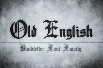 Typography Styles Inspired by Old English Script
