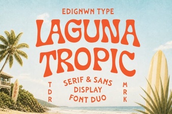 Laguna Tropic Font: a Fresh Touch for Your Designs