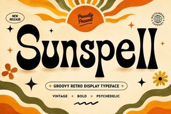 Design Projects with Sunspell Font