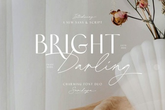 Introducing the Bright Darling Duo Web Font