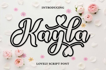 Creative Project Ideas Using Kayla Outline Font