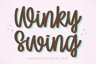 Design a Creative Project with the Winky Swing Font